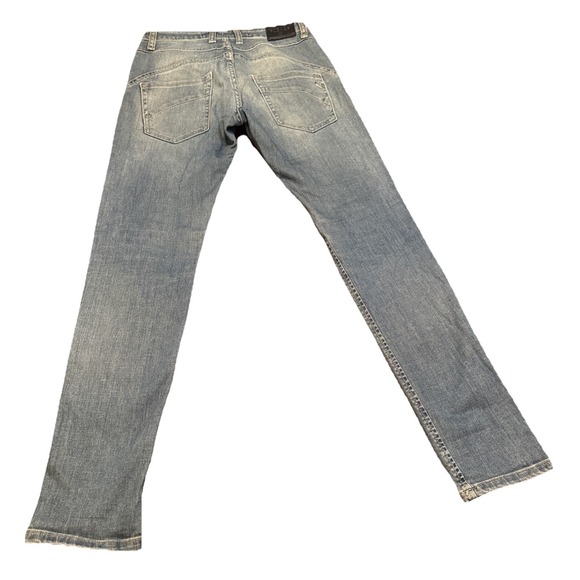 PLEASE Italy Women's Light Wash Skinny Slim Jeans Stretch Denim – XS Button Fly - Picture 10 of 10